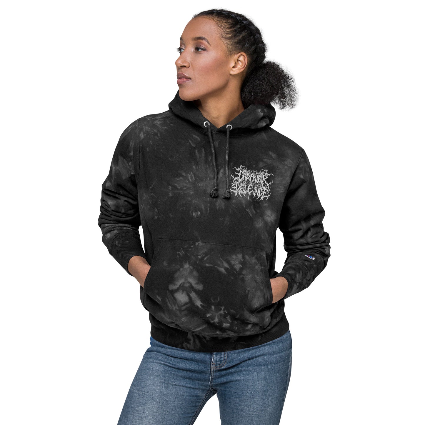 Unisex Logo Champion tie-dye hoodie