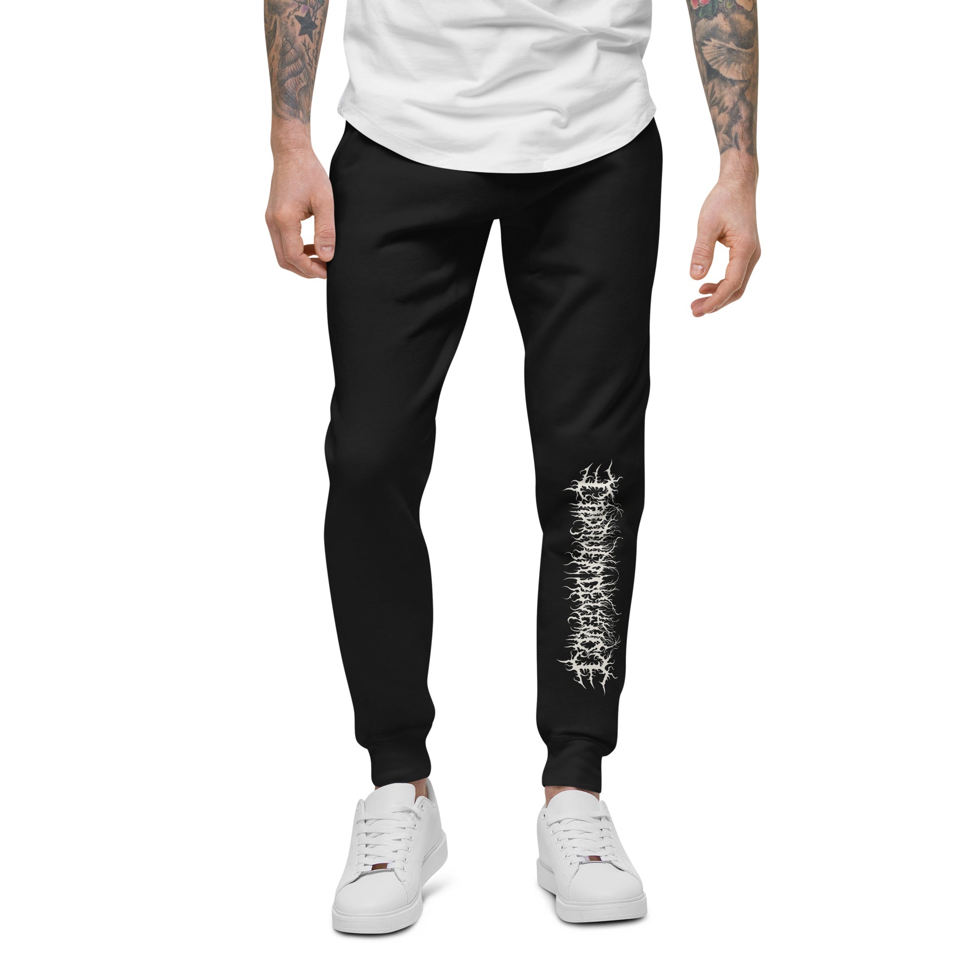 Cuff The Duke (Stacked Logo) - Unisex fleece sweatpants in Black, Grey and  Charcoal