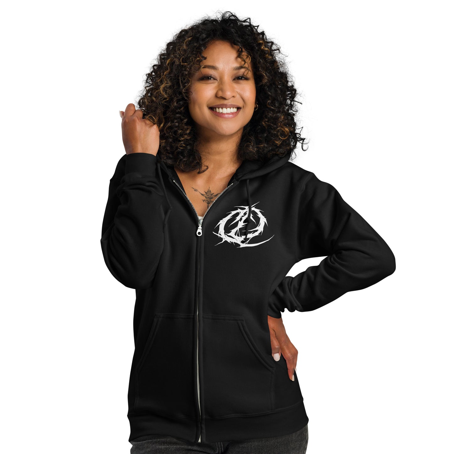 Unisex Logo Zip-up Hoodie